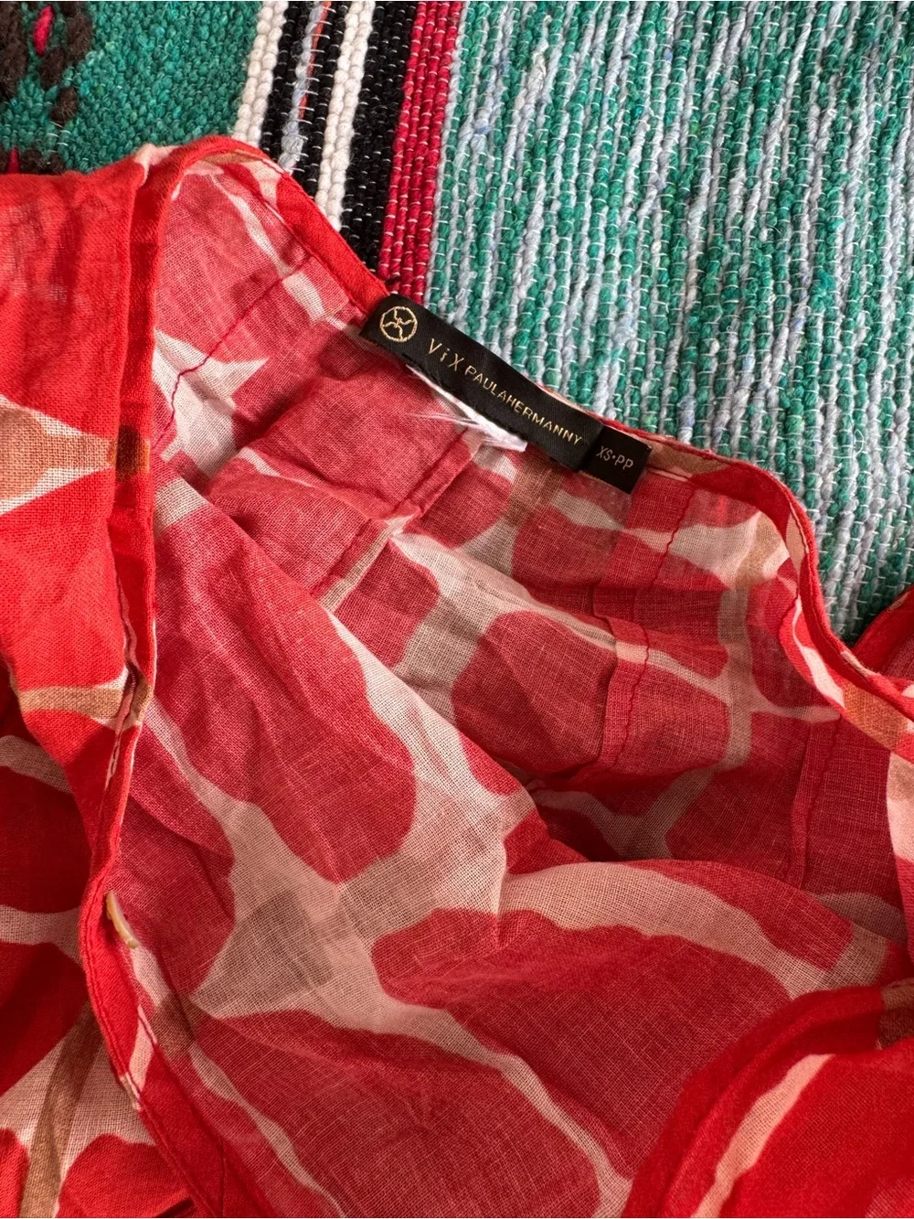 Vix Paula Hermanny Patterned Wrap Skirt Cover Up